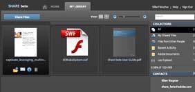 Generate music score 25 26 Video ipod Demo: Adobe Captivate 2 Demo: Share Convert
