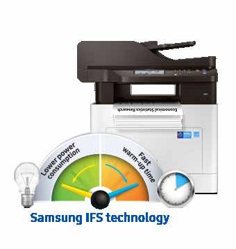 WORRY LESS ABOUT COSTS WITH MONEY-SAVING TECHNOLOGY Lower TCO with larger toner capacity