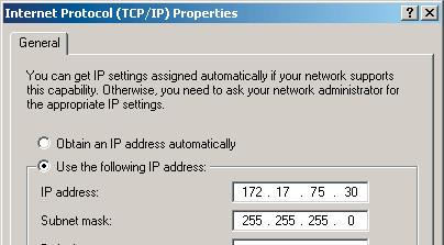 : Setting the IP address on the R&S FSH Setting the subnet mask The PC s and the R&S FSH s subnet mask must also match in order to make a connection.