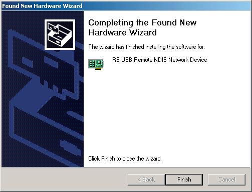Only then can the hardware wizard find the necessary drivers for the USB connection.