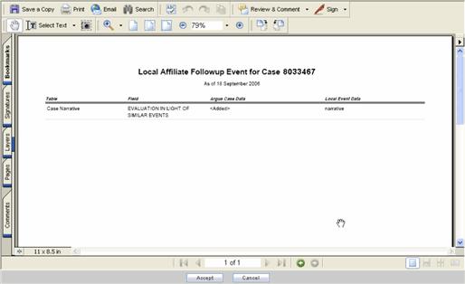 Entering Follow-up Information When you review incoming events, you can update a case with the follow-up information routed by the local affiliate. To enter follow-up information: 1.