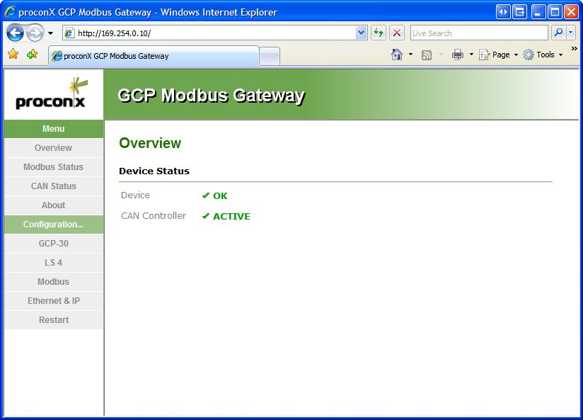 Web browser based management Chapter 5. Web browser based management The GCP-MG incorporates an embedded web server.