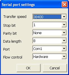 CHAPTER 4. SETTINGS 3.1.4. About serial settings Use this setting to match the communication specification of the PC's serial port and the connected device.