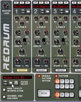 It s possible to play the drum machine device via MIDI in the same way, but let s try creating a pattern with the built-in pattern sequencer instead: 14.