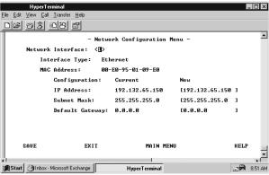 Network Configuration There are several ways or Network Interfaces that you can use to configure the hub.