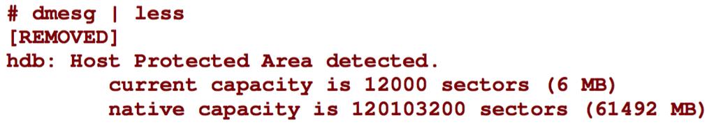 Detecting an HPA in Linux: