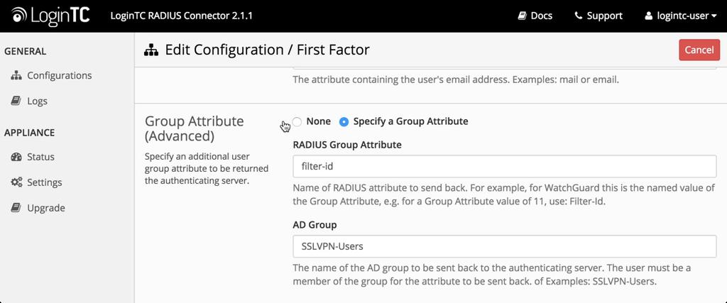 2015-XX-XX 16:52:41 admd RADIUS: retrieve VP:Filter-Id(11) int=10 Then the RADIUS server is sending back a Group Attribute, but it may not be the correct one.