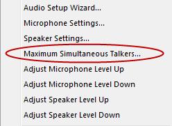 To adjust Microphone levels, use the adjustable lever located above the Talk button.