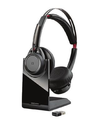 Wireless Solutions Features for Polycom Phones (continued) VOYAGER FOCUS UC Stereo Bluetooth Headset Ideal for users with