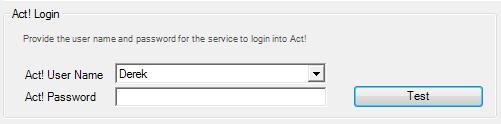 Reset User Permissions When Act! Link for Accounting is initially set up, the Act! Login credentials used will be given Full Access to the new fields that are created.