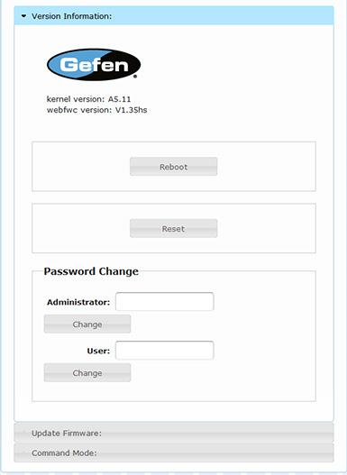 Web Interface Summary Appendix 1 2 4 6 3 5 4 Change Click this button to accept the new Administrator password.