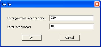 However, if the last row of a column of data in a text file contains Empty cell an empty cell, Minitab leaves the cell empty when you paste the data into the worksheet, as you can see in column C10.