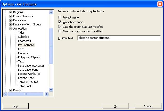 Chapter 9 Setting Options Setting Options You can change many options during a Minitab session, such as changing graph display settings or enabling the session command prompt.