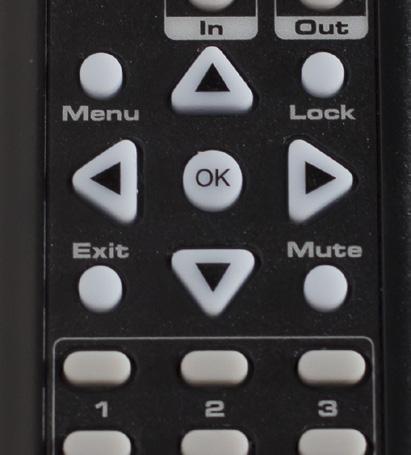 The Lock button, on the front panel of the matrix, will remain illuminated as long as the matrix is locked. 3.