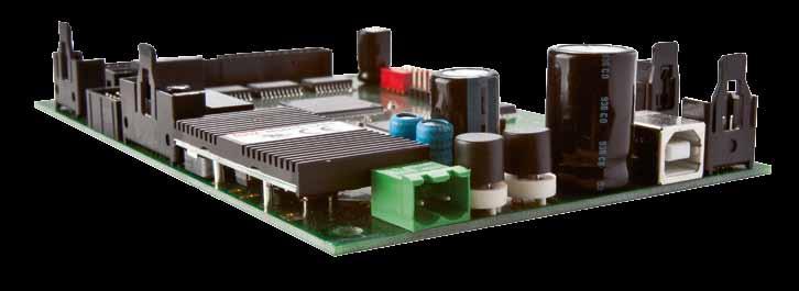 This control, currently in its second generation, is used in large volume in various print applications. Each print head requires one control board.