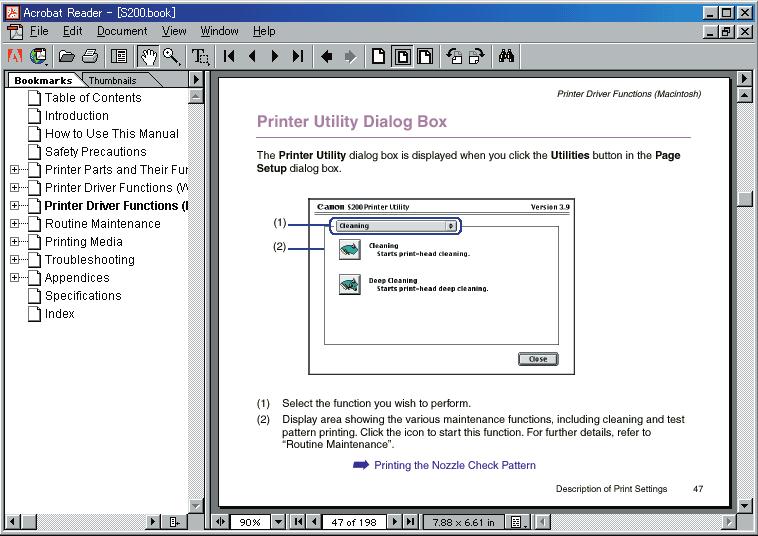 How to Use This Manual How to Use This Manual To view this User s Guide, we recommend that you use Acrobat Reader 4.0 or Acrobat Reader 3.0. Please note that screens displayed by Acrobat Reader 3.