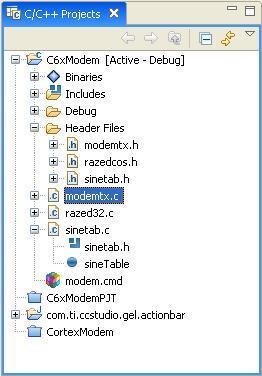 C/C++ Projects View Used for navigating the projects Folder structure represents directory structure of project Dragging files between folders will