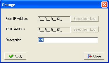 Automatic default for to- IP address.