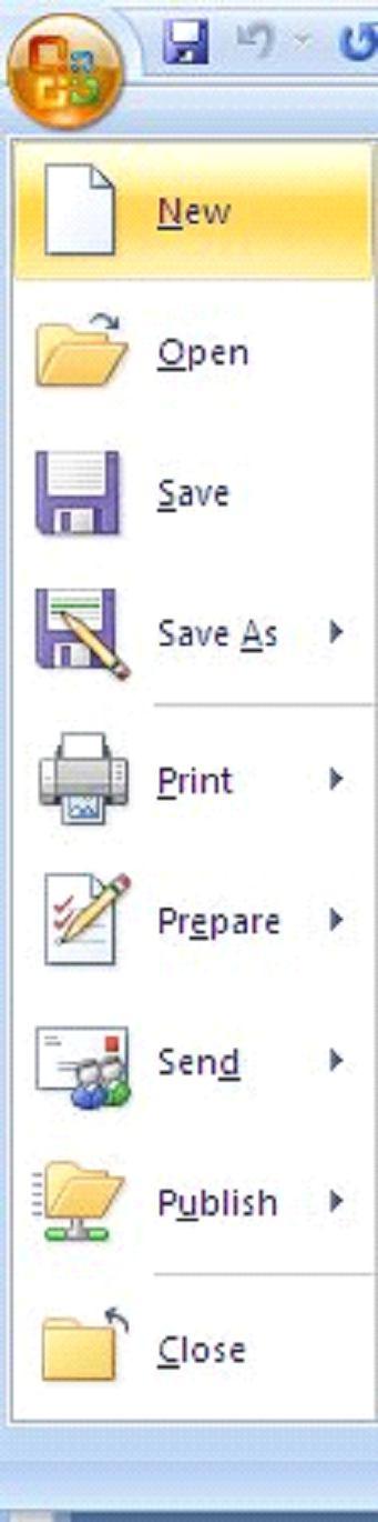 74 :: Computer and Office Applications ways to create new documents, open existing documents, and save documents in Word.