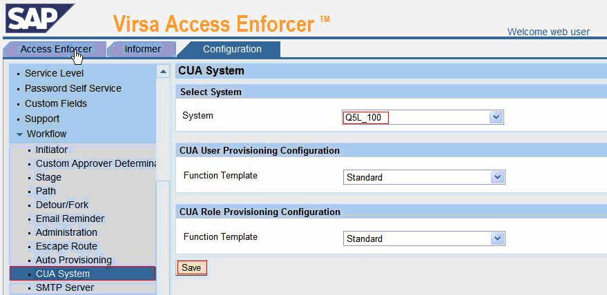 Troubleshooting Following are some steps that can be followed to troubleshoot if CUA provisioning from Access Enforcer does not work properly after following the above procedure. 1.