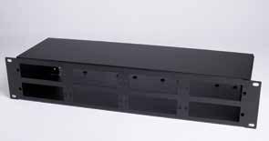 panels and cassettes LHD-001 Durable 16 gauge powder-coated steel 19 rack mount Height (Rack Units) No. of Adapters No.