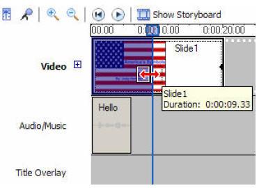 - From the Movie Tasks pane, under Edit Movie, select View video transitions. - Choose the desired transition, select and drag into storyboard between desired clips.