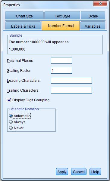 Click the Number Format tab. If you don t want the tick labels to display decimals, type 0 in the Decimal Places text box.