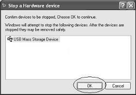2 Select USB Device and click Stop.