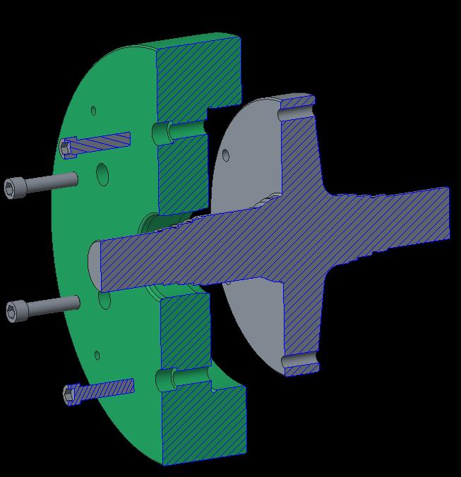 2. Flywheel with a bolted conical hub-shaft-connection 2.