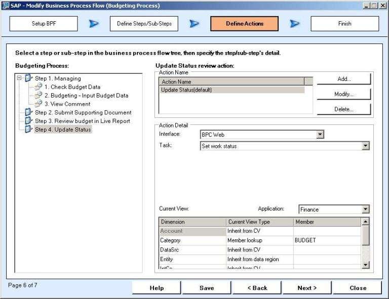 Using BPF (via BPC Web) You can create a step in the BPF to change the work status based on the below configuration.