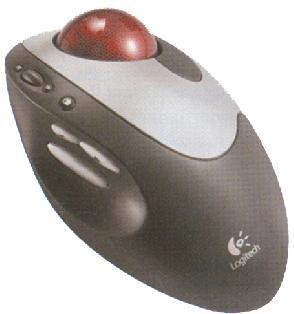 Pointing Devices Track Ball The track ball or roller ball is like an upside-down mouse and one can roll the ball directly with the hand.