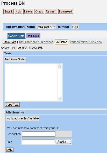 eventually useful for the Buyer, just type the text into the box and click on Copy