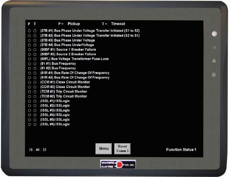 Screen Figure 16 MBTS
