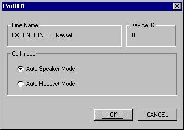 Auto Speaker Mode if the extension has no headset or Auto Headset Mode if extension has headset.