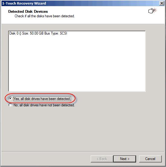 If the client answer file is not created on 1-Touch Server, select Create