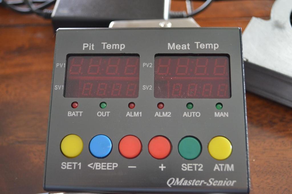 Items Included: QMaster- Senior Automatic Temperature Controller 100-240VAC to 12VDC 1A power supply 1 Pit Temperature Probe 1 Meat Temperature Probe 1 10CFM Blower Fan or optional 50CFM Blower Fan