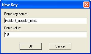 Configuring the HP OpenView Service Desk Rename the Name from Inc. Date 10 to Nimsoft Alarm time and fill in as depicted above.