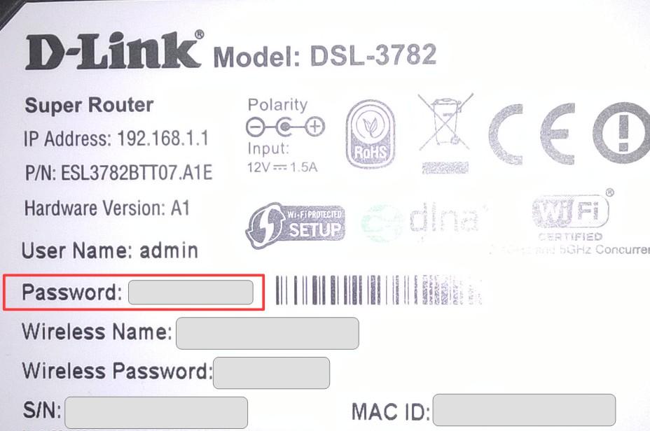Unless you have changed this, the default is normally:username : admin password : admin Note: on the HG633 & DSL-3782 routers they