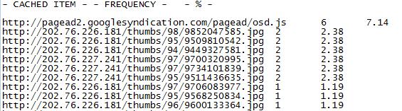rate based on all the client s requests. The Cache Manager will run continuously on the web server side and keeps the FCD.log update with the top thirty highest cached items.