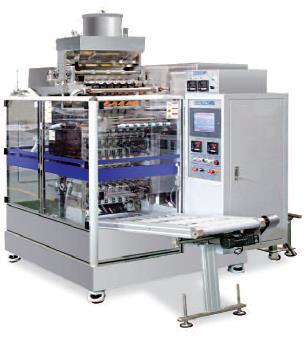 Packing Machine Sachet Packaging Machine VP101 Powder/Granule Fully automatic vertical 4 side sealing machine Continuous motion 4 to 12 lane configurations Choose from all servo motors or