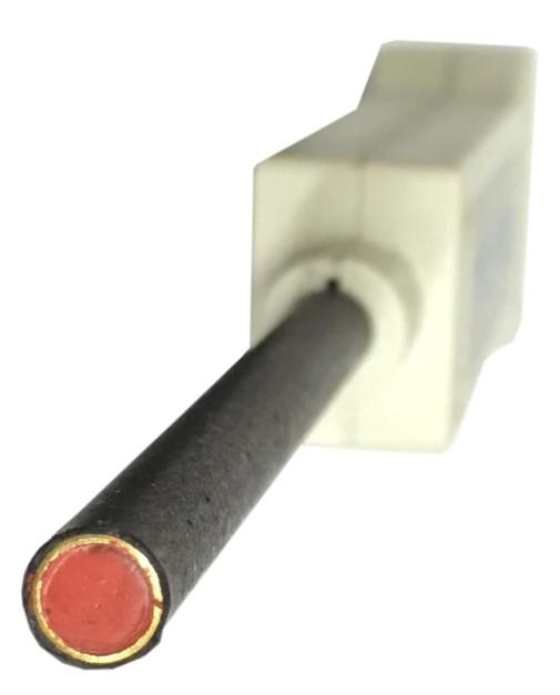 KOSHAVA-5 and -USB with 28mm probe length Brass tube Axial Probes with 3 ranges: Probes with 4 ranges and temperature sensor (Active area 1x2mm,