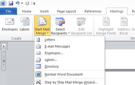 Objectives: Preparation Outputs Mail Merge Open, prepare a document, as a main document for a mail merge. Select a mailing list, other data file, for use in a mail merge.