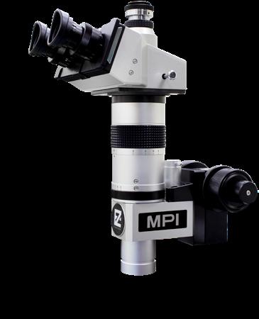 MPI EyeZoom EZ10 The unique microscope with ergonomically constructed trinocular eyepiece tube and 10x optical zoom Excellent optical resolving power down to 2µm 90 mm