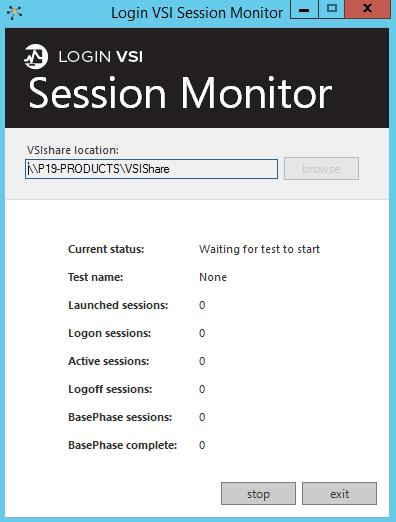 This will open the Login VSI Session Monitor (see the example below) o