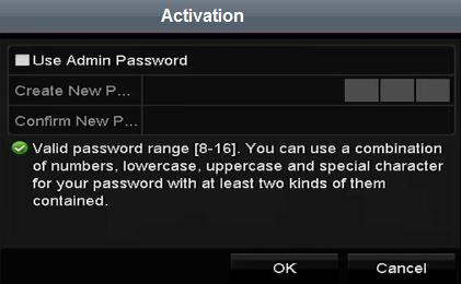 Figure 2-35 Activate the Camera Step 3 Set the password of the camera to activate it.
