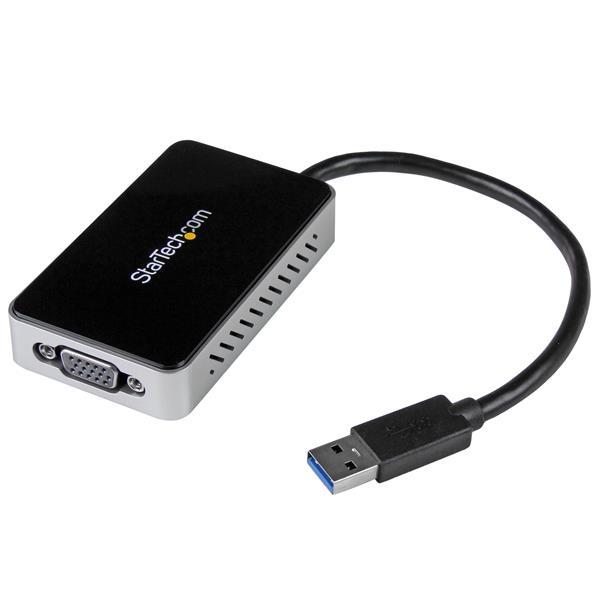USB 3.0 to VGA External Video Card Multi Monitor Adapter with 1-Port USB Hub 1920x1200 Product ID: USB32VGAEH The USB32VGAEH USB 3.0 to VGA Adapter is TAA compliant and turns a USB 3.