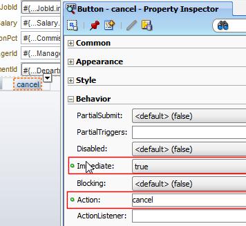 Set the "Immediate" property to "true" to suppress field validation when cancelling the edit 47.