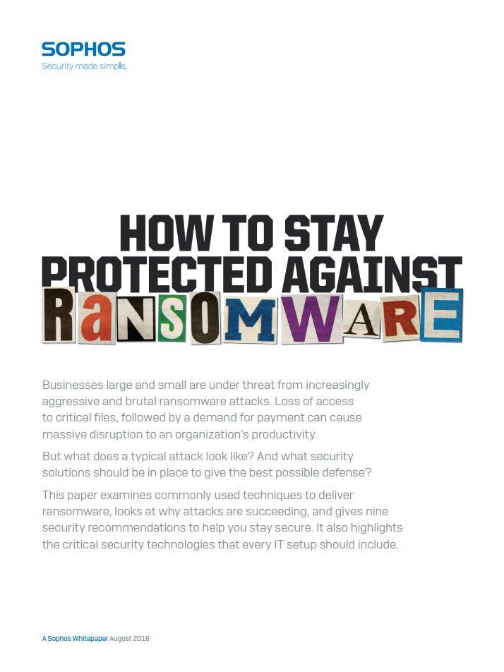 Naked Security Sophos Support Ransomware: Information