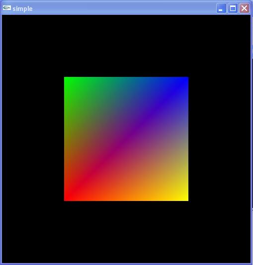 Smooth Color Default is smooth shading - OpenGL interpolates vertex colors across visible triangles