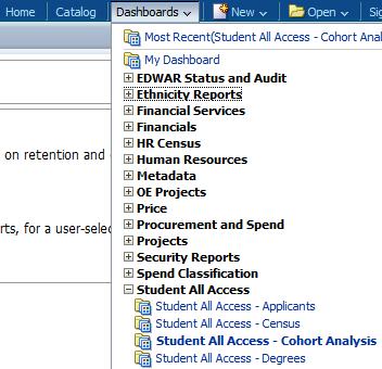 Overview Accessing Dashboard Reports The Cal Answers reporting environment, using Oracle Business Intelligence Enterprise Edition (OBIEE) software, provides two different interfaces to the UC